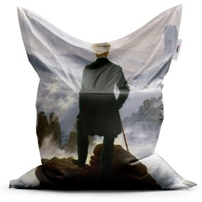 Sablio Sedací vak Pútnik nad morom hmly - Caspar David Friedrich - 200x140 cm