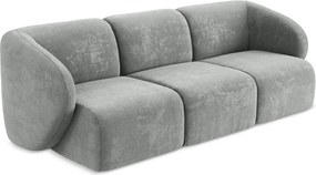 Sivá ženilková pohovka 244 cm Lani – Makamii