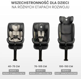 CARETERO AUTOSEDAČKA FORTIS I-SIZE GRAPHITE (40-150)