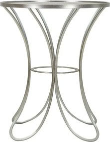 Odkladací stolík Trixy 56 cm strieborný