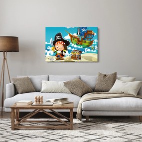 Obraz - Pirátsky poklad (90x60 cm)