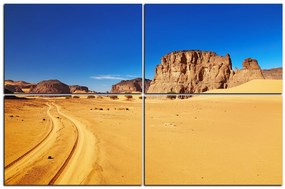 Obraz na plátne - Cesta v púšti 1129E (120x80 cm)