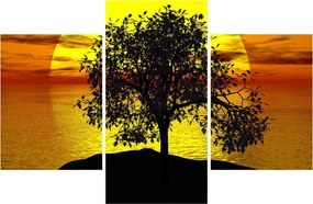 Obraz siluety stromu (90x60 cm)