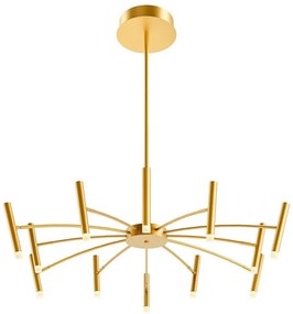 Redo 01-3448 - LED stmievateľný luster na tyči RAYEN LED/60W/230V CRI 90 zlatý