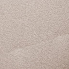 Béžový taburet z textílie buklé Ariella – Ropez