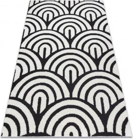 Dywany Łuszczów 120x170 cm Kusový koberec Mode 8629 cream/black, biela, čiernobiela, kancelária
