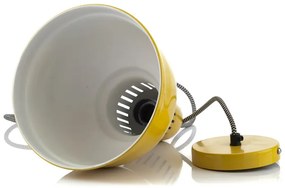 Vintage - retro kovové svietidlo - lampa  "NUNO-Yellow" 24x21