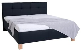 Čalúnená posteľ s matracom a úložným priestorom MARIA 180x200 cm antracit