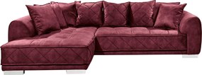 XXXLutz ROHOVÁ SEDAČKA, textil, bordová MID.YOU - Sedačky - 002220007703