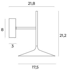 MAXLIGHT W0304 - LED Nástenná lampa HANA LED/6W/230V zlatá