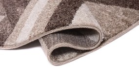 Koberec SARI 3443A 3UX tmavohnedý kruh