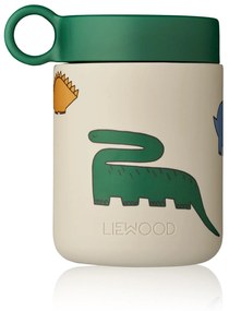 Liewood Kian Termoska na jedlo 350 ml Dinosaurs Mist