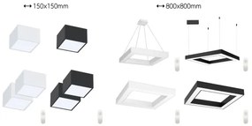 Immax NEO 07239L - LED Stmievateľné svietidlo CANTO LED/60W/230V čierna Tuya + DO