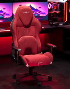 Herná stolička červená s chladiacim sedadlom Diablo X-One Prime Bloody Mary