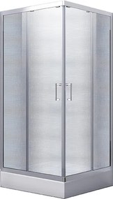 Besco Štvorcový sprchový kút MODERN SQ 80x80 (90x90), výška 165 cm - bez vaničky BESCO-Rozmery: 90x90, BESCO-Profily: profily: chróm, výplň: grafit