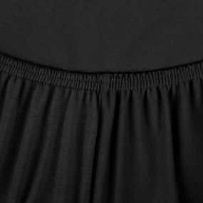 JERSEY PRESTIERADLO JERSEY3 220X240 CM ČIERNE