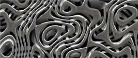 Obraz - Metalická abystrakcia (120x50 cm)