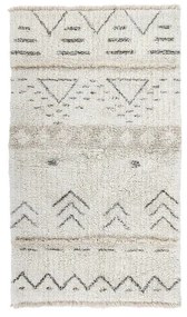 Krémový prateľný ručne tkaný vlnený koberec 80x140 cm Lakota Day – Lorena Canals