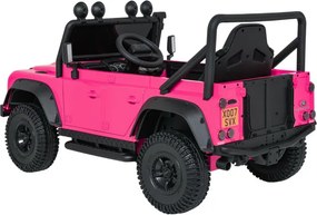 Elektrické autíčko Land Rover Defender 110 SVX ružové