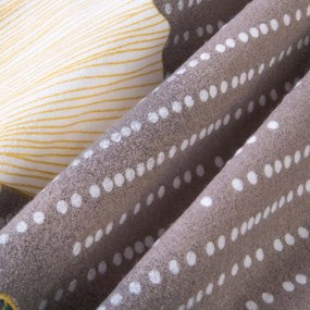 FLANELOVÉ OBLIEČKY FLANELOVE 160X200 CM, 2KS 70X80 CM LISTY