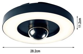 Immax NEO 07792L -LED Inteligentná vonkajšia kamera so svetlom RING 22W/230V Wi-Fi Tuya