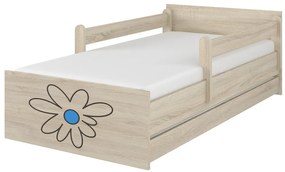 Raj posteli Detská posteľ " gravírovaný kvet " MAX  XXL biela