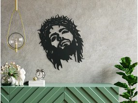 drevko Nálepka na stenu Tvár Ježiša Rozmer obrazu: 38,5 x 32,5 cm, Farba dekorácie: Čierna