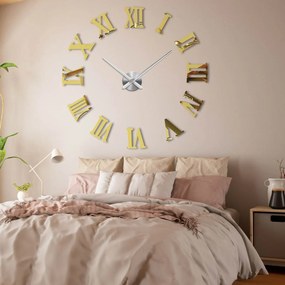 SENTOP | Nalepovacie rímske hodiny na stenu – moderný obraz do obývačky | SENTOP 12S031 analógové