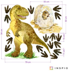 Tyrannosaurus rex - nálepky pre chlapcov