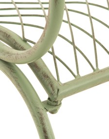 Rustikálna kovová lavička Tar - Zelená antik