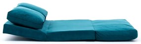 Rozkladacia pohovka v petrolejovej farbe 120 cm Taida – Balcab Home