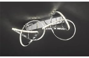 LED stmievateľné stropné svietidlo ABRO LED/49W/230V lesklý chróm