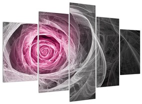 Abstraktný obraz ruže (150x105 cm)