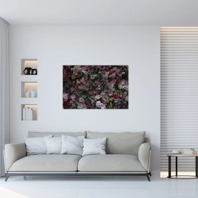 Obraz - Kvetinový múr (90x60 cm)