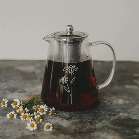 Eulenschnitt Kanvice na čaj s nerezovým sitkom Daisy 1,2 l