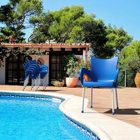 ROMEO záhradná stolička s podrúčkami black