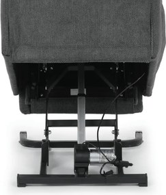 Polohovacie kreslo sivé, elektrické TV-L8960 GREY2