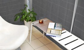 Obojstranná antracitová clona na balkón, plot a terasu z PVC Šírka: 1,5 m | Dĺžka: 3 m