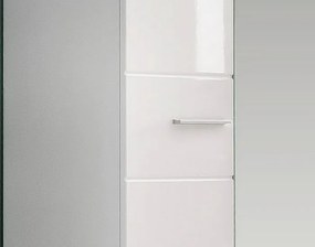 Skriňa so zrkadlom Amanda 127, lesklá biela