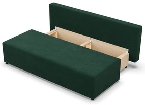 Dvojmiestna pohovka FERMO Poso rozkladacia, fľaškovo zelená