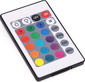 ModernHome Nočný stolík s LED osvetlením - 2 zásuvky biely ModernHome