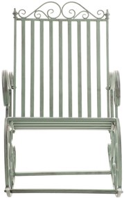 Kovové hojdacie kreslo Smile - Zelená antik