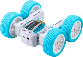 LEAN Toys Terénne akrobatické RC auto 360°, diaľkovo ovládané, modré 1:32