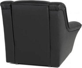 Kožené kreslo Dubaj LUX, hnedá (S-12)