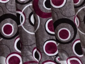 XPOSE® Mikroplyšová deka HEDVIKA - sivá/slivková 140x200 cm