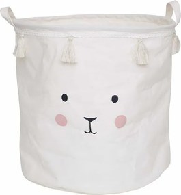 Úložný kôš zajačik biely o 40 cm