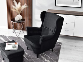 Relaxačné kreslo Margis (čierna). Akcia -20%. Vlastná spoľahlivá doprava až k Vám domov. 1136029