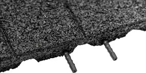 Gumová dlaždica ASLON Design 50 x 50 cm, čierna