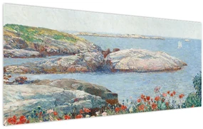 Obraz - Childe Hassam, Poppies,  Isles of Shoals, reprodukcia (120x50 cm)