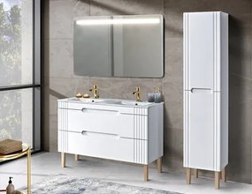 Koupelnové zrcadlo s LED osvětlením Bianca 80 cm bílé